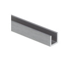 Aluminium U-profiel 10x10x10x2 mm L 3000 mm naturel geanodiseerd