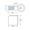 Glashouder Wiegand model 4 voor buis 33-42 mm O