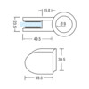 Glashouder Wiegand model 3 voor buis 27-33 mm O