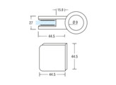 Glashouder Wiegand model 4 voor buis 27-33 mm O