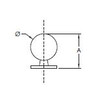 Ronde deurknop 20 mm geborsteld nikkel