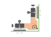 Verstelbare montageset 120 mm