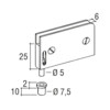 Scharnieren Economy 65x35mm mat verchroomd