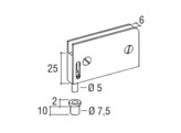 Scharnieren Economy 65x35mm mat verchroomd