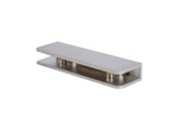 Massief messing glasplaatdrager 4807 afgerond voor 6-10 mm glas mat velours