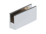 Glasklem glanzend verchroomd 30x60 mm opening 10 mm