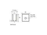 Massief messing glasplaatdrager 4810 6-10 mm glas